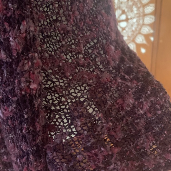 Purple & black airy sweater from Touch Toronto. - Picture 6 of 6